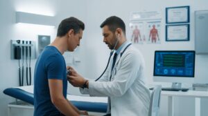 Traveler preparing documents for GAMCA medical examination in Bangalore and Delhi before Gulf visa processing